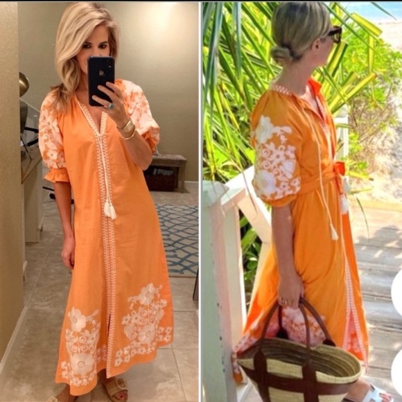 Tuckernuck Dresses & Skirts - 🎉HP🎉Julia Amory Apricot Camille Caftan Dress